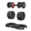 Adjustable Dumbbell Set, 10 in 1 Free Dumbbell for Men and Women, Black Dumbbell for Home Gym, Full Body Workout Fitness, Fast Adjust by Turning Handle (10 Gears/55 LB) W2277P168421