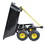 Folding car Poly Garden dump truck with steel frame, 10 inches. Pneumatic tire, black W22783097