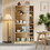 Kitchen Storage Cabinet, 71" Tall Kitchen Pantry Cabinet with Doors and Adjustable Shelves, Freestanding Utility Storage Cabinet for Kitchen, Dining Room, Living Room (Wooden) W2279P145894