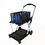 Folding service cart with wheels double-decker, shopping, library, office warehouse moving carts