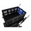 Folding service cart with wheels double-decker, shopping, library, office warehouse moving carts