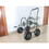 Garden Hose Reel Cart - 4 Wheels Portable Garden Hose Reel Cart with Storage Basket Rust Resistant Heavy Duty Water Hose Holder W227P194231