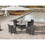 5 Piece Outdoor Dining Set All-Weather Wicker Patio Dining Table and Chairs with Cushions, Round Tempered Glass Tabletop with Umbrella Cutout for Patio Backyard Porch Garden Poolside W2281S00006