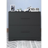 2 -Drawer Lateral Filing Cabinet,Storage Filing Cabinet for Home Office, Black W2282140361