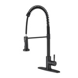 Pull down Single Handle Spring Kitchen Faucet W2287141942