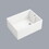 23.6" L x 18" W White Ceramic Single Bowl Kitchen Sink W2287P175741