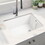 23.6" L x 18" W White Ceramic Single Bowl Kitchen Sink W2287P175741