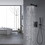 10 inch Shower Head Bathroom Luxury Rain Mixer Shower Complete Combo Set Wall Mounted W2287P182542