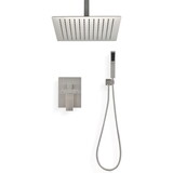 Ceiling Mounted Shower System Combo Set with Handheld and 10