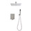 Ceiling Mounted Shower System Combo Set with Handheld and 10"Shower head W2287P182558