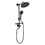 ShowerSpas Shower System, with 10" Rain Showerhead, 4-Function Hand Shower, Adjustable Slide Bar and Soap Dish, Matte Black Finish W2287P182574