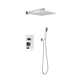Shower Set System Bathroom Luxury Rain Mixer Shower Combo Set Wall Mounted Rainfall Shower Head Faucet W2287P182591