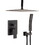 Ceiling Mounted Shower System Combo Set with Handheld and 10"Shower head W2287P182843