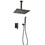 Ceiling Mounted Shower System Combo Set with Handheld and 10"Shower head W2287P182843