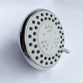High-Pressure Rain Shower Head with 3 Spray Modes, 4 inch Fixed Bathroom Rainfall Showerhead with Adjustable Swivel Ball Joint, Bathroom Accessories W2287P195898