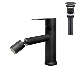 Single Handle Bathroom Sink Faucet with Pop-Up Drain (with Overflow)
