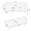 67.71 inch Faux leather sofa bed with adjustment armres W2290P152928