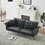 67.71 inch Faux leather sofa bed with adjustment armres W2290P152933
