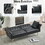 67.71 inch Faux leather sofa bed with adjustment armres W2290P152933