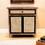 Storage Cabinet with Drawers and Doors, Floor Sideboard and Buffet Server Cabinet, Entryway Console Cabinet for Living Room, Dining Room, Bathroom, Natural Wood, Lignt yellow W2295P187453