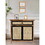 Storage Cabinet with Drawers and Doors, Floor Sideboard and Buffet Server Cabinet, Entryway Console Cabinet for Living Room, Dining Room, Bathroom, Natural Wood, Lignt yellow W2295P187453