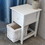 2pcs/Set Nightstands Bedroom, Simple Wooden Bedside Table Night Stand with Drawer and Storage Basket Household(White) W2296P145231