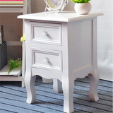 Nightstand Drawer Organizer Storage Cabinet Bedside Table Bedroom Furniture Woode Nordic White Bedside Table Solid Wood(White) W2296P145233