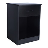 2 pcs of lack nightstand with Drawers, End Table Bedroom Side Tables Bedside Cabinets, File Cabinet Storage with Sliding Drawer and Shelf for Home Office(Black) W2296P145235