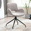 Teddy Velvet Upholstered Chair with Metal Legs,Modern Accent without Wheels, Home Office Chair Desk Chair Computer Task Chair with 360 Degree Rotating for Office Bedroom Living Room,Gray W2311P149222