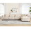 Velvet Modular Sectional Sofa, L Shaped Sofa Couch Sectional Couch,Convertible Sectional Sofa, Corduroy for Living Room, Beige W2325S00014