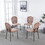 black leg and orange sennit chair,set of 4,dining chair,coffee chair W234P182675
