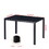 Dining Table with metal leg and glass,Modern Space Saving Kitchen Table for Living Room,black glass table,120x70x75cm,dining table,kitchen table,coffee table W234P210932