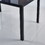 Dining Table with metal leg and glass,Modern Space Saving Kitchen Table for Living Room,black glass table,120x70x75cm,dining table,kitchen table,coffee table W234P210932