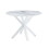 1+4,5pieces dining set,42.1"WHITE Table cross leg Mid-century Dining Table for 4-6 people with Round MDF Table Top, Pedestal Dining Table, End Table Leisure Coffee Table W234S00057