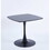 1+4,5pieces dining set,31.5"black Table metal leg Mid-century Dining Table for 4-6 people with MDF Table Top, Pedestal Dining Table, End Table Leisure Coffee Table W234S00059