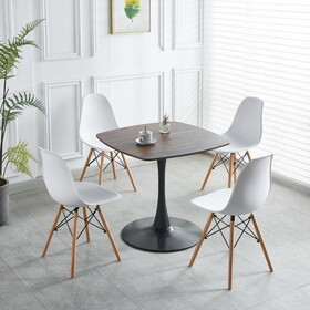 1+4,5pieces table and chair,white dining sets,kitchen sets,coffee sets,MDF table and fabric chair