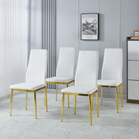 chair set of 4,GOLDEN COLOR LEG,WHITE SEAT W234P241305