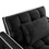 Convertible Sleeper Chair Sofa Bed Adjustable Pull Out Sleeper Chair Bed Multi-Pockets Folding Sofa Bed for Living Room Bedroom Small Space,3-in-1 Sofa Bed, (Black) W2353P186315