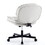 Armless-Office Desk Chair with Wheels: PU Leather Cross Legged Wide Chair,Comfortable Adjustable Swivel Computer Task Chairs for Home,Office,Make Up,Small Space,Bed Room W2358P174848