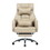 Swivel Ergonomic Office Chair, Technology Leather High Back Office Chair with Lumbar Support Headrest, Sedentary Comfortable Boss Chair, 155&#176; Reclining Computer Chair (Color : Beige) W2367P181212