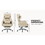 Swivel Ergonomic Office Chair, Technology Leather High Back Office Chair with Lumbar Support Headrest, Sedentary Comfortable Boss Chair, 155&#176; Reclining Computer Chair (Color : Beige) W2367P181212