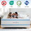 12 inch Queen Mattress with Pillows, Gel Memory Foam Mattress Bed in a Box, Twin Bed Mattress Individual Pocket Springs Motion Isolation, Medium Firm, Queen W2372P147723