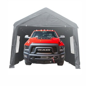 10x20ft heavy duty canopy carport outdoor portable garage grey W2373P147980