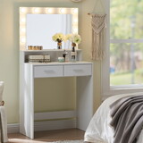 Makeup Vanity Desk with Mirror & Light P-W2386P192265