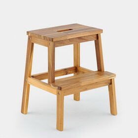 Acacia Wood Two Steps Stool Small Size Rectangle W2391P149788