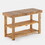 Acacia Wood Shoe Rack Bench Strong Weight Bearing Upto 200 LBS Ideas for Entryway Frontdoor Bathroom, Natural Color. W2391P149799