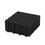 12 x 12 inch Black Interlocking Deck Tiles Plastic Waterproof Outdoor All Weather Anti-slip Bathroom Shower Balcony Porch Strong Weight Capacity Upto 6613 LBS, Rosette Pattern Pack of 12 W2391P177557