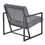 Fabric (GREY)+ steel armchair, for Kitchen, Dining, Bedroom, Living Room W24002854