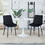 Dining Chair 2PCS (BLACK), Suitable for restaurants, cafes, taverns, offices, living rooms, reception rooms.Simple structure, easy installation. W24062822