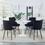 Dining Chair 2PCS (BLACK), Suitable for restaurants, cafes, taverns, offices, living rooms, reception rooms.Simple structure, easy installation. W24062822